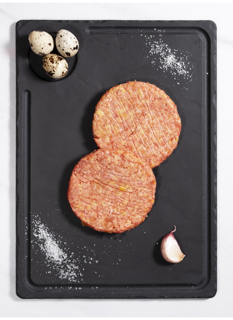 Hamburguesa de pollo de corral