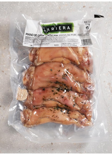 Manos de cerdo cocidas
