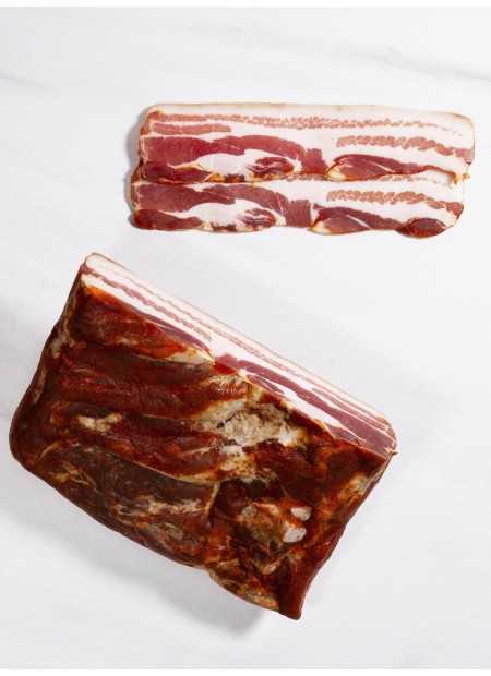Panceta curada roja