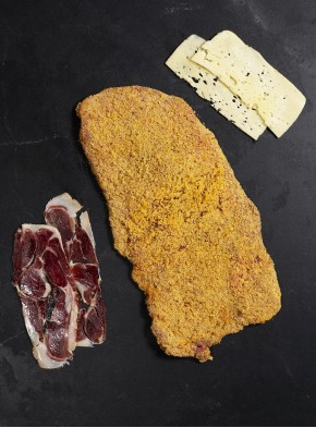 Ternera de Navarra+ paleta ibérica de cebo+ queso Havarti D.O.