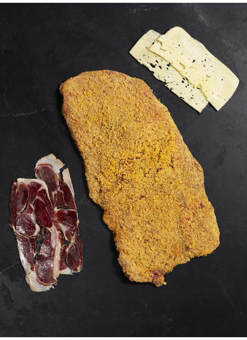 Ternera de Navarra+ paleta ibérica de cebo+ queso Havarti D.O.
