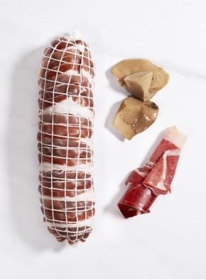 Solomillo de cerdo Durco relleno de jamón + hongos + bacon curado
