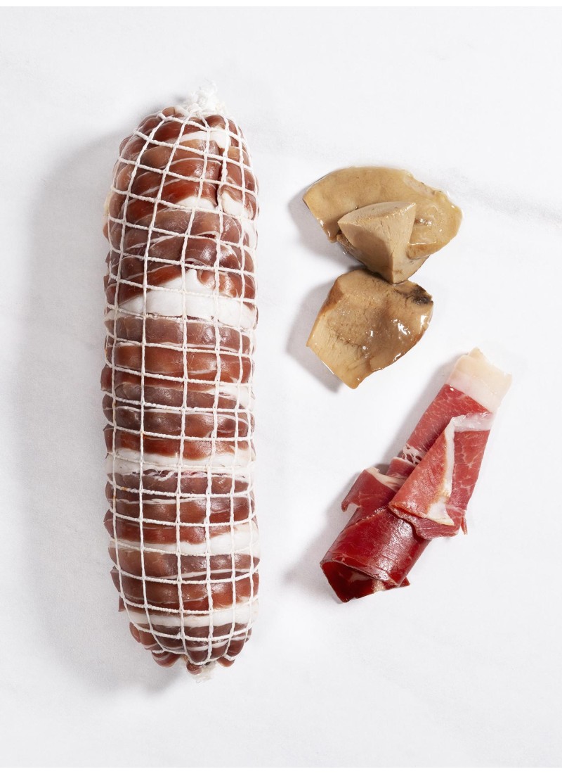 Solomillo de cerdo Durco relleno de jamón + hongos + bacon curado