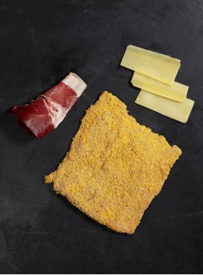 Cabezada cerdo+jamón serrano+queso GOUDA